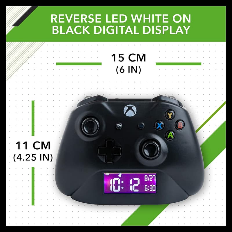 Officially Licensed Xbox Controller Alarm Clock for Gamers