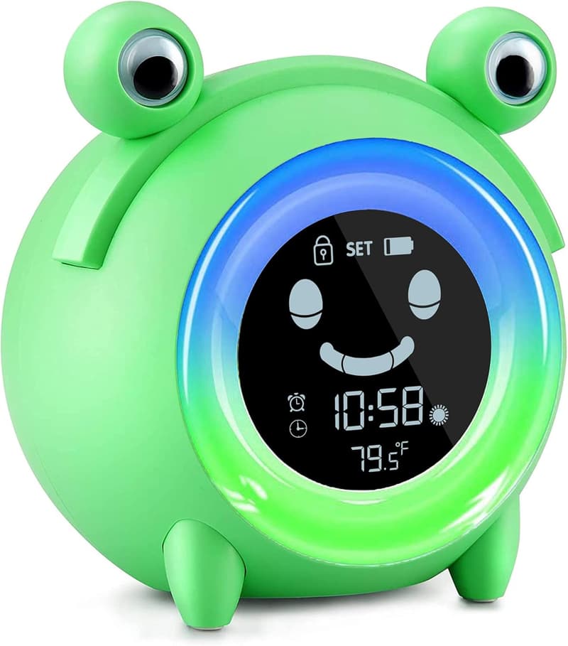 Kids Sleep Training Alarm Clock with Night Lights & Sound Machine