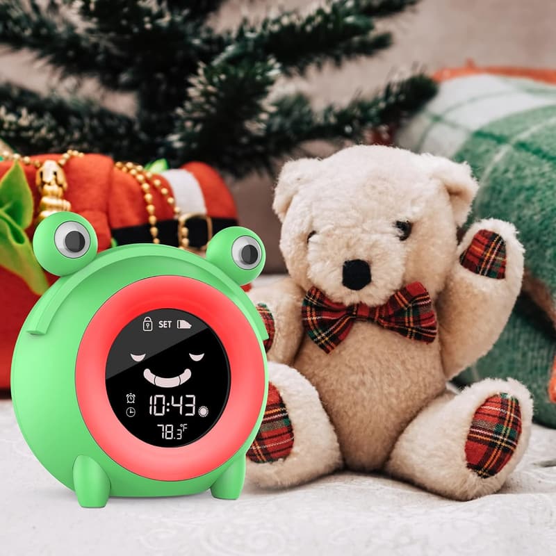 Kids Sleep Training Alarm Clock with Night Lights & Sound Machine