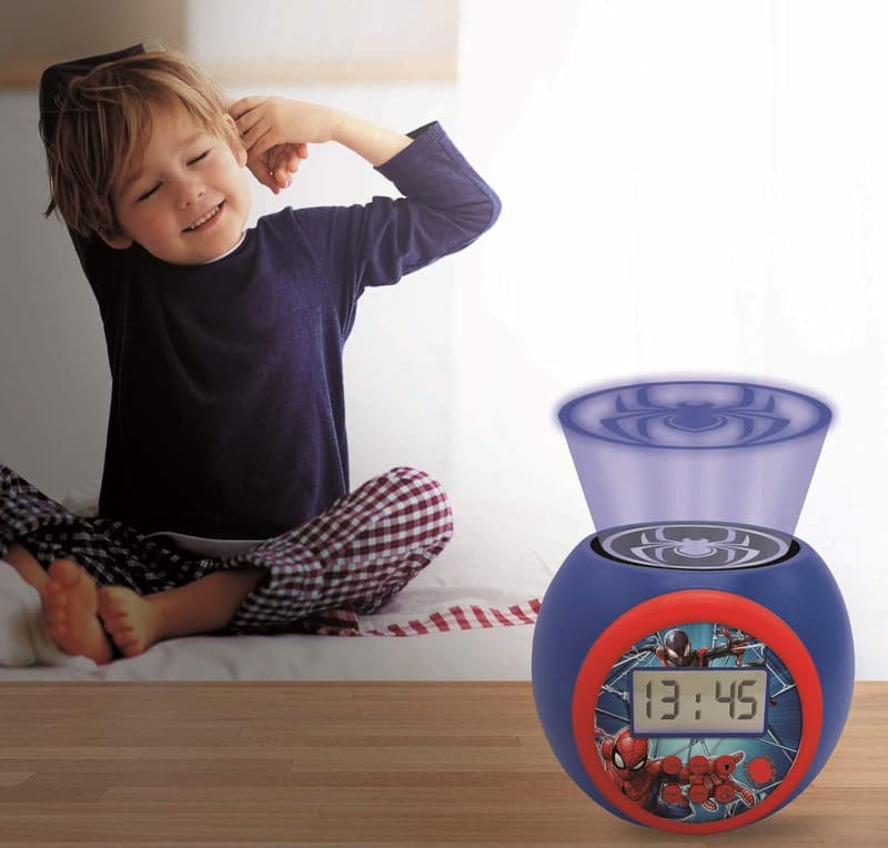 Spiderman Marvel Projector Alarm Clock with Snooze Function