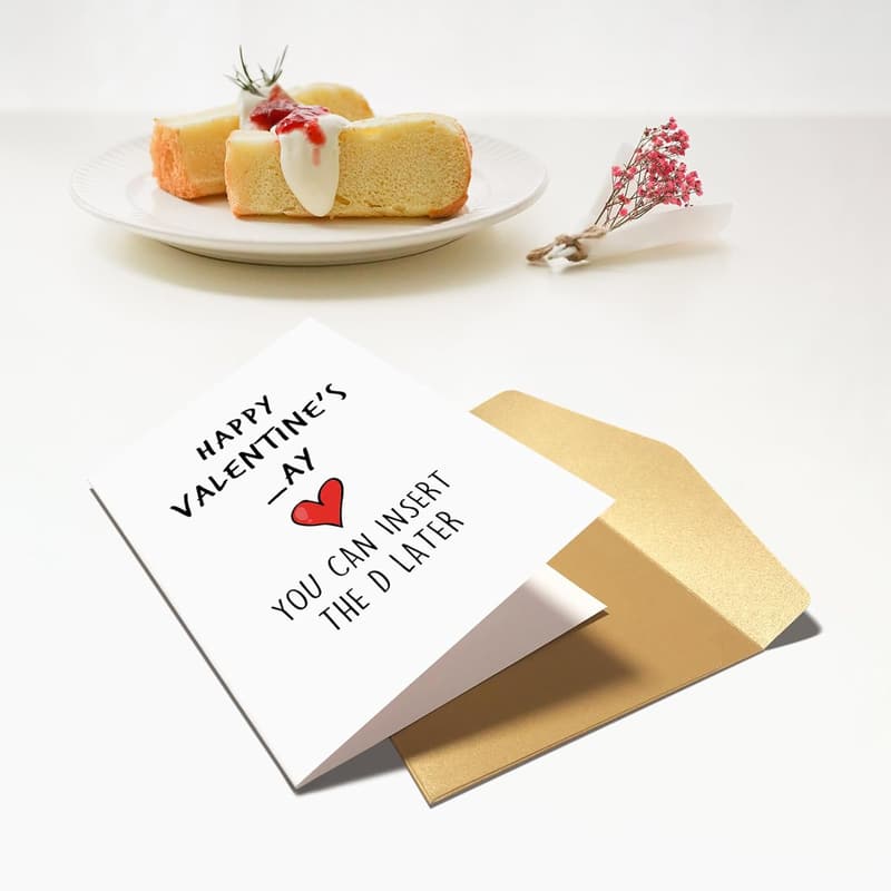 Funny Valentine's Day Card for Him - Rude & Cheeky Design