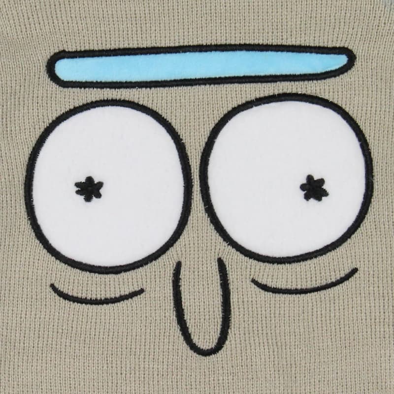 Rick and Morty Fuzzy Knit Beanie with 3D Hair Design