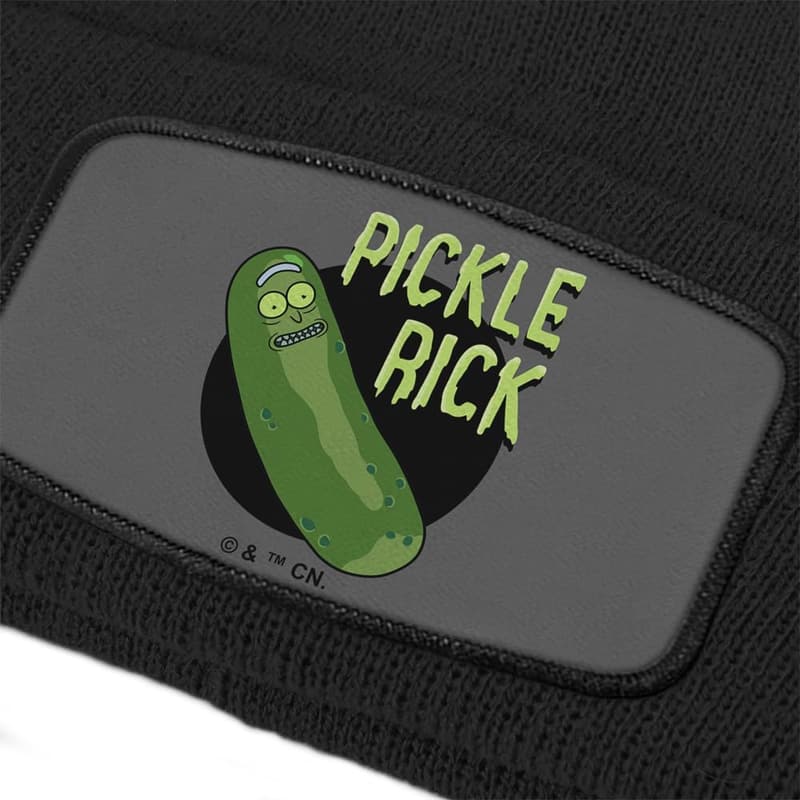 Rick and Morty Pickle Rick Beanie - Unisex Knit Patch Hat