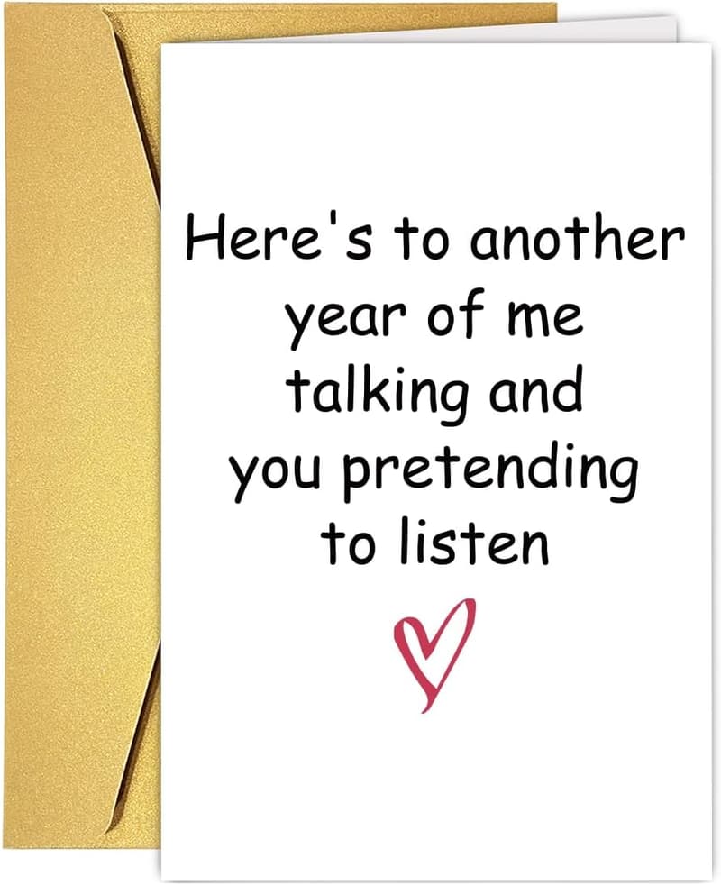 Funny Valentine's Day Card for Couples - Humor Anniversary Gift