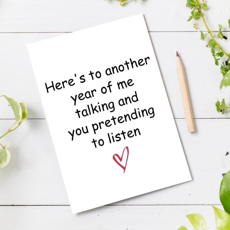 Funny Valentine's Day Card for Couples - Humor Anniversary Gift