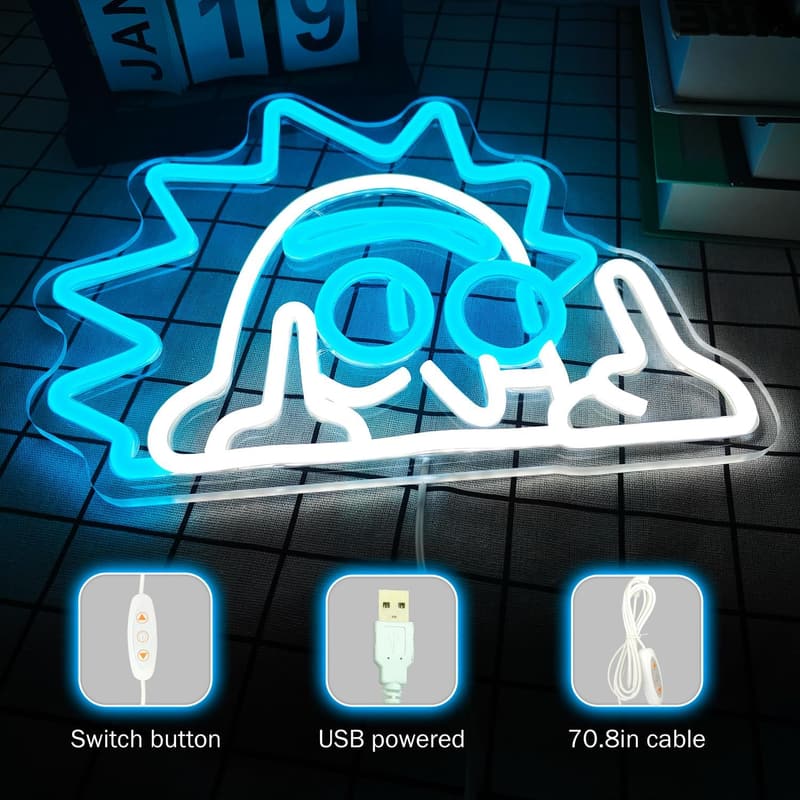 Dimmable Anime Neon Sign for Bedroom & Man Cave Decor