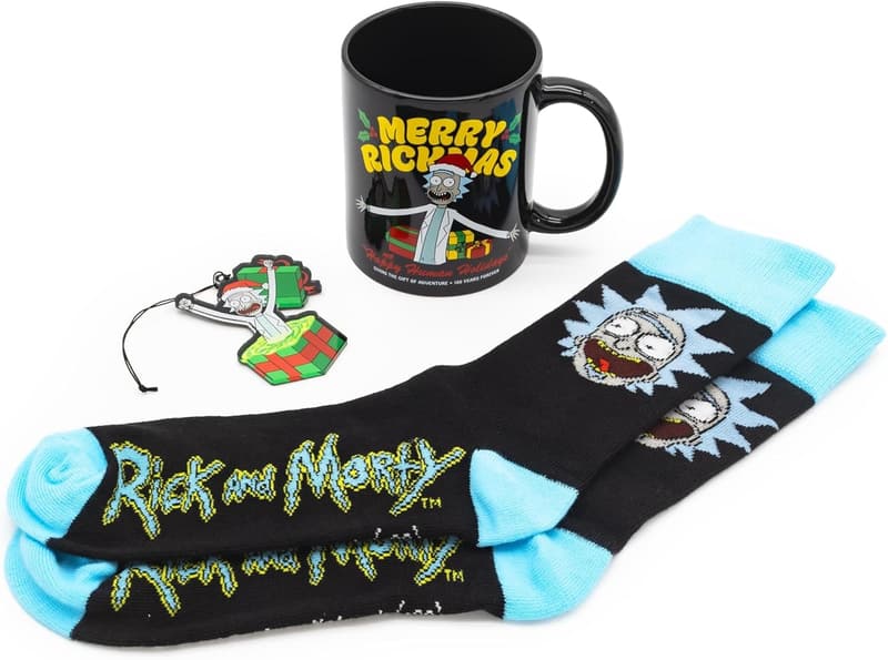 Rick and Morty Merry Rickmas 3-Piece Gift Set