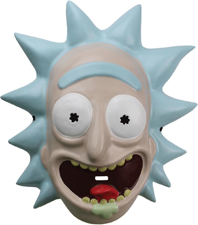 Rick and Morty Men's Plastic Rick Mask, One Size
