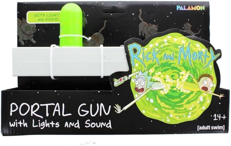 Rick and Morty Exclusive Chrome Portal Gun Collectible Toy