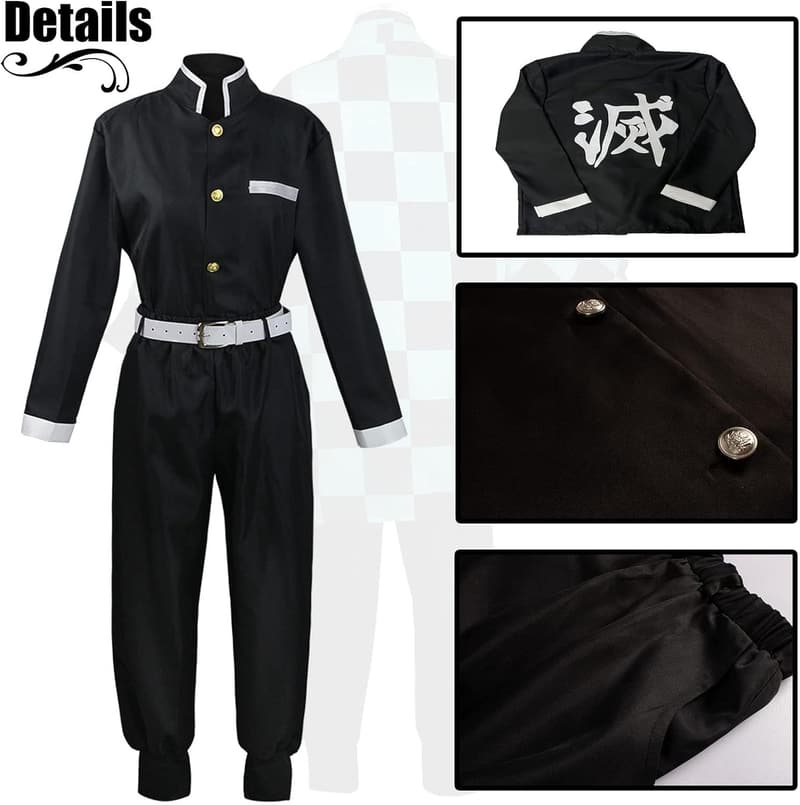 Kids Kimono Cosplay Costume Set for Halloween