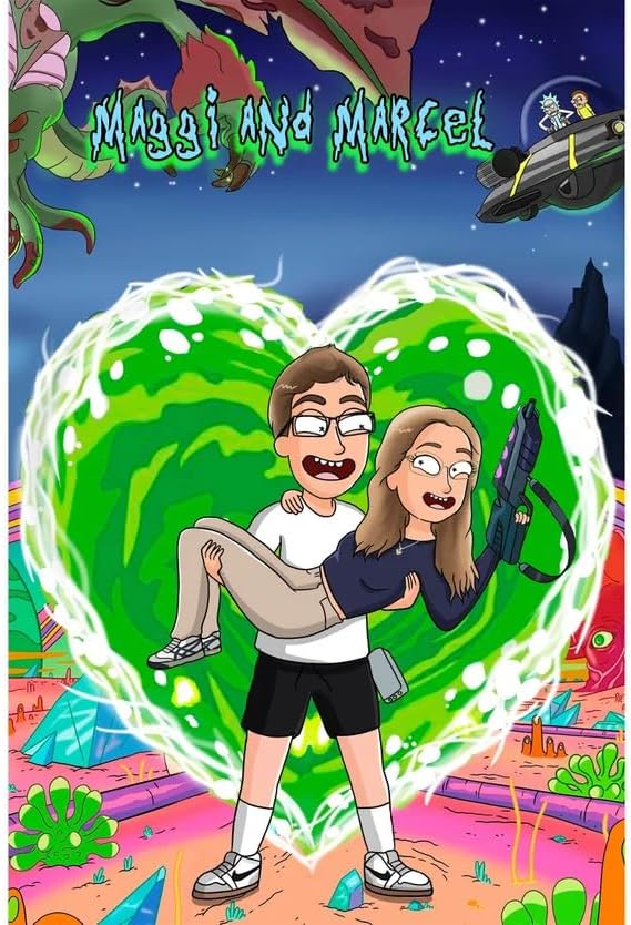 Couple Portrait - Customized Anime Art for Birthdays