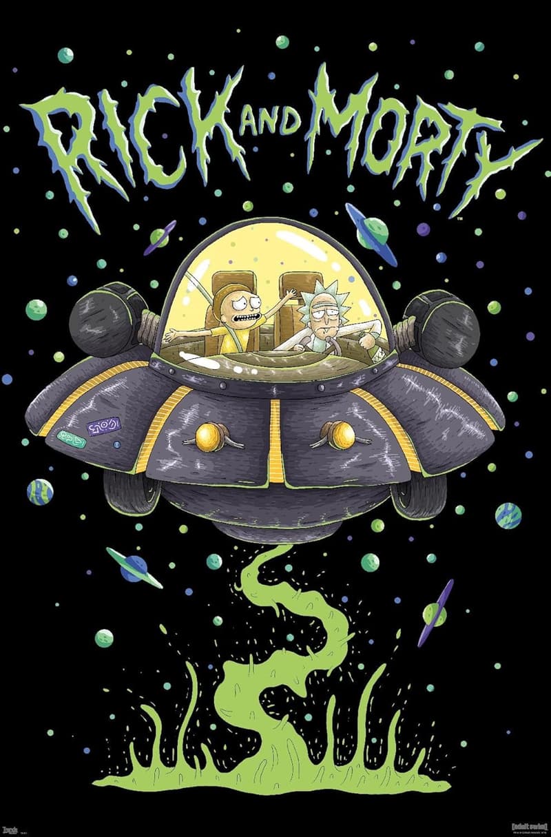 Rick and Morty Ship Wall Poster, 22.375