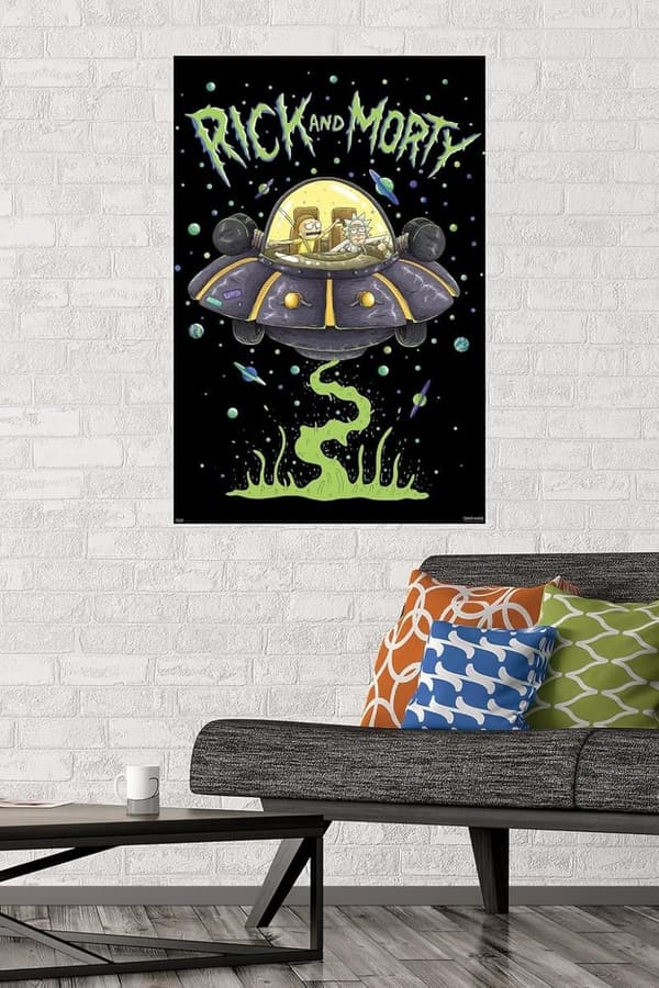 Rick and Morty Ship Wall Poster, 22.375