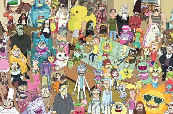Rick and Morty Group Wall Poster, 22.375