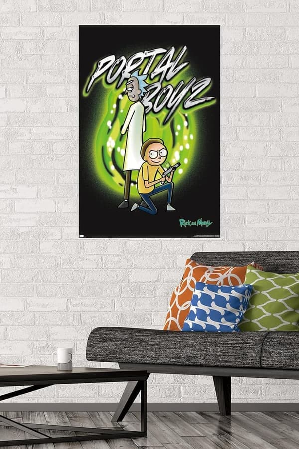 Rick and Morty Portal Boyz Wall Poster, 34