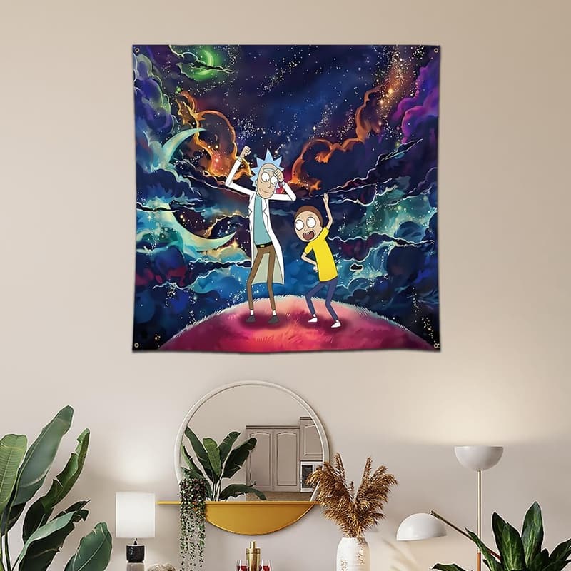 Anime Tapestry for Teen Girls – 48x48 Inch Bedroom Decor