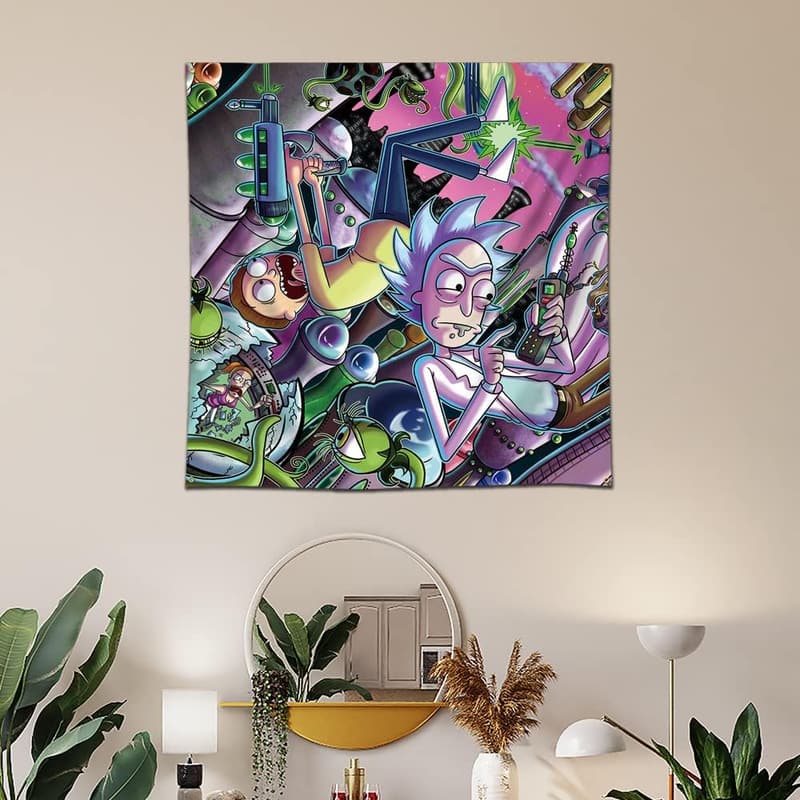 Funny Cartoon Tapestry Wall Banner for Bedroom Decor (36