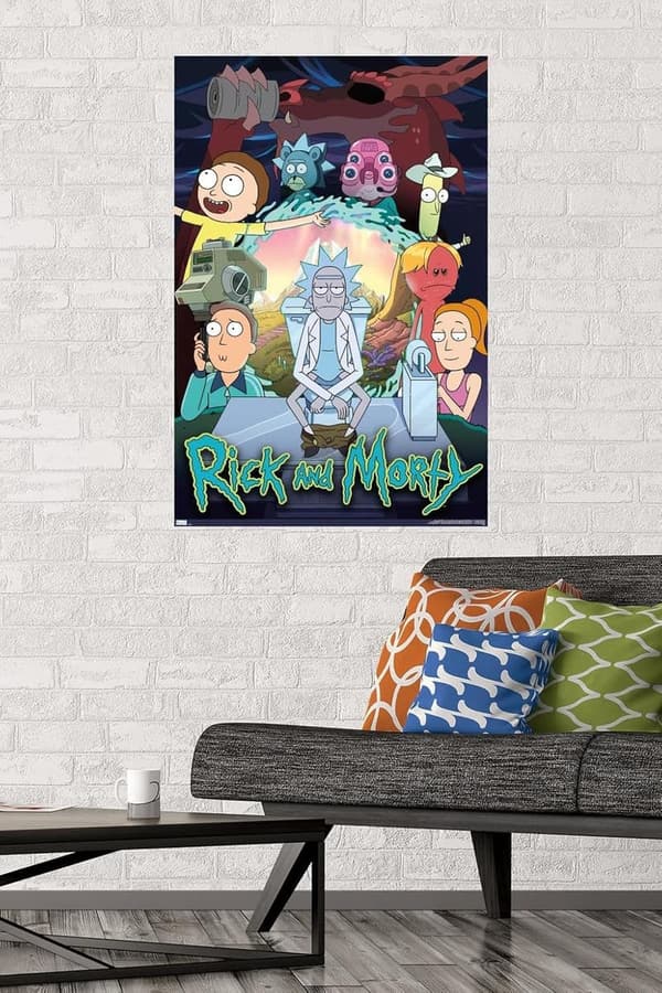 Rick and Morty Season 4 Group Unframed Wall Poster - 22.375