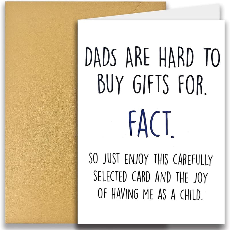 Funny Father's Day Card – Thank You Gifts for Dad