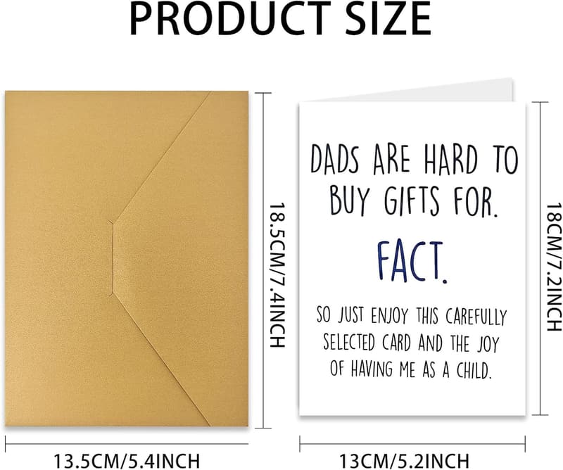 Funny Father's Day Card – Thank You Gifts for Dad