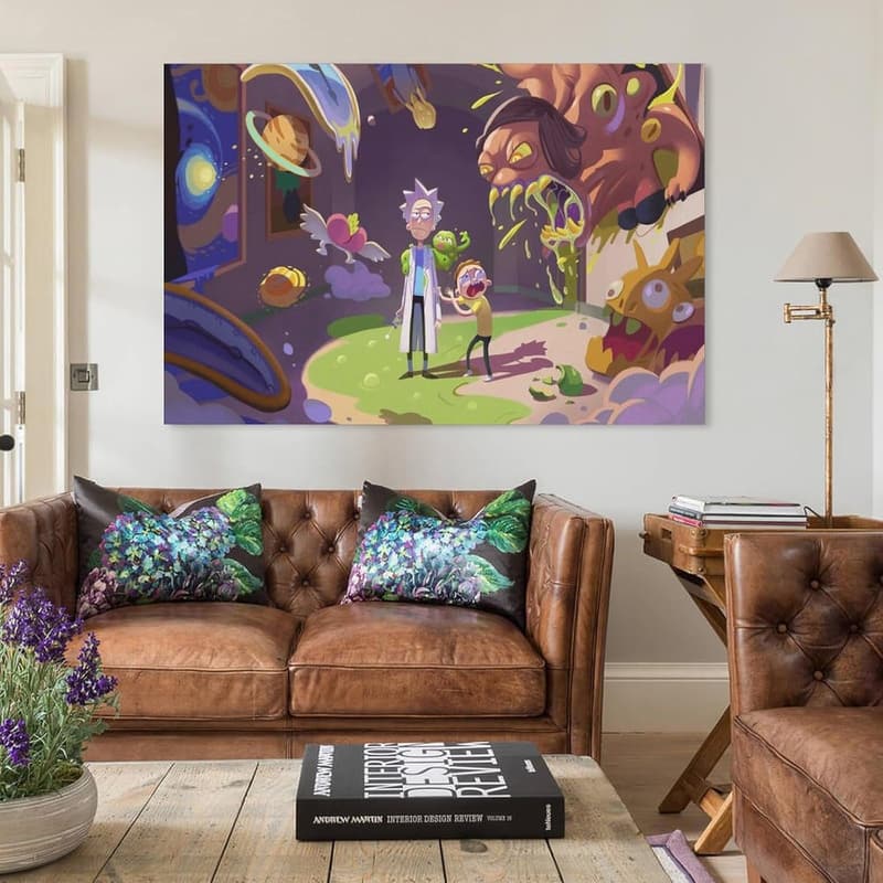 Rick and Morty Canvas Art Print - Modern 12x18