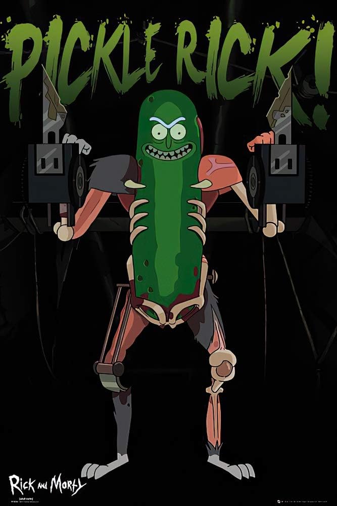 Rick and Morty Pickle Rick Poster - 24x36 inches