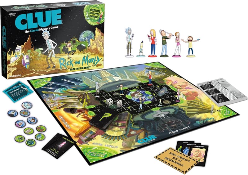 Rick and Morty Clue Board Game | Collectible for Fans