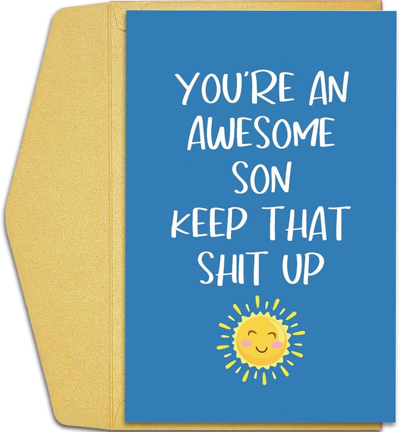 Awesome Son Birthday & Graduation Greeting Card