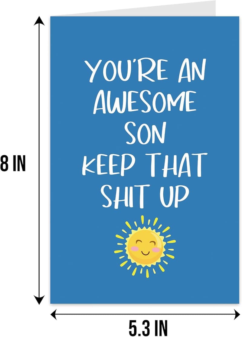 Awesome Son Birthday & Graduation Greeting Card