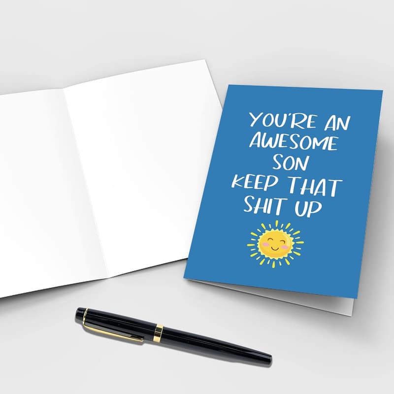 Awesome Son Birthday & Graduation Greeting Card