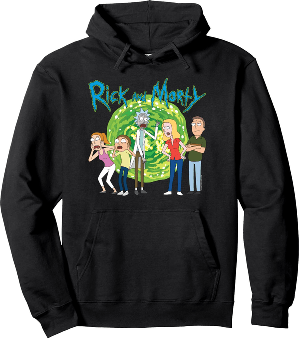 Rick & Morty Logo Pullover Hoodie for Fans