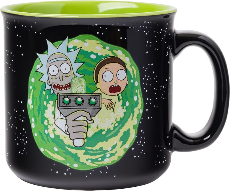 Rick and Morty Ram Portal Ceramic Camper Mug, 20 oz