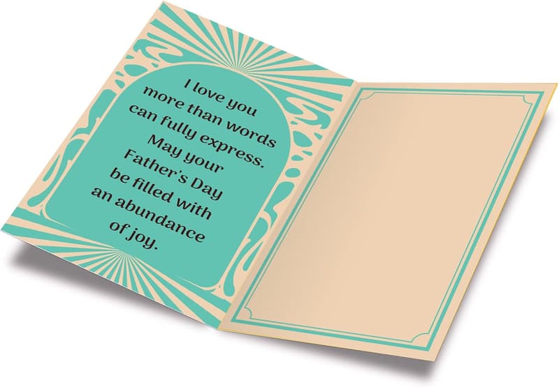 Eco-Friendly Father's Day Card for Son, Made in America