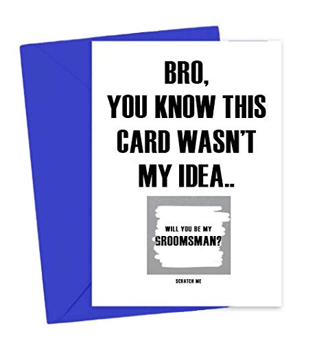 Groomsman Proposal Scratch-Off Card for Him