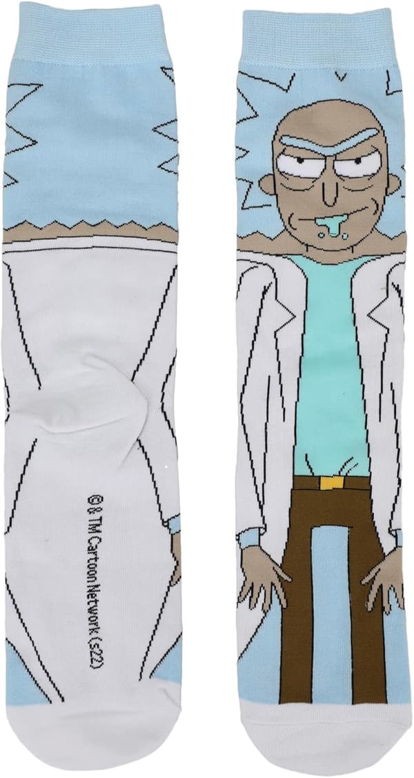 Men's Rick & Morty Animigos Casual Crew Socks - 3-Pack