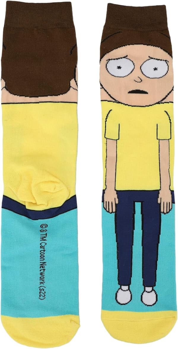 Men's Rick & Morty Animigos Casual Crew Socks - 3-Pack