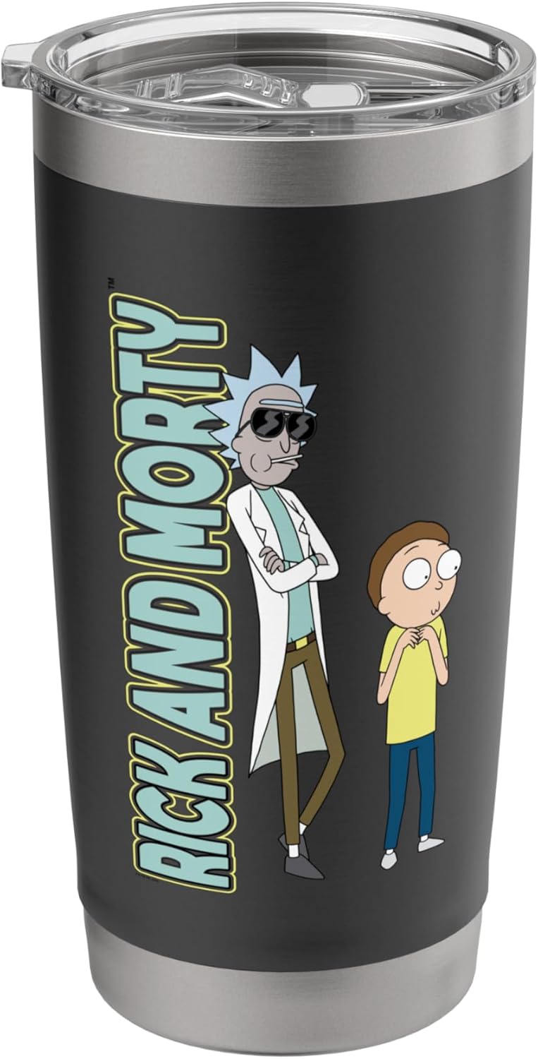 Rick and Morty Insulated Tumbler with Cool Pose Design