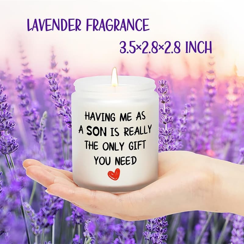 Happy Birthday Mom Candle - Lavender & Eucalyptus Scented Gift