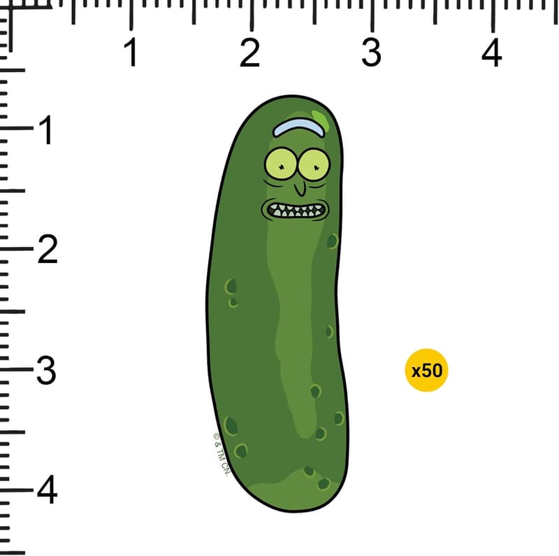 Rick & Morty Pickle Rick 100ct Deluxe Vinyl Sticker Pack