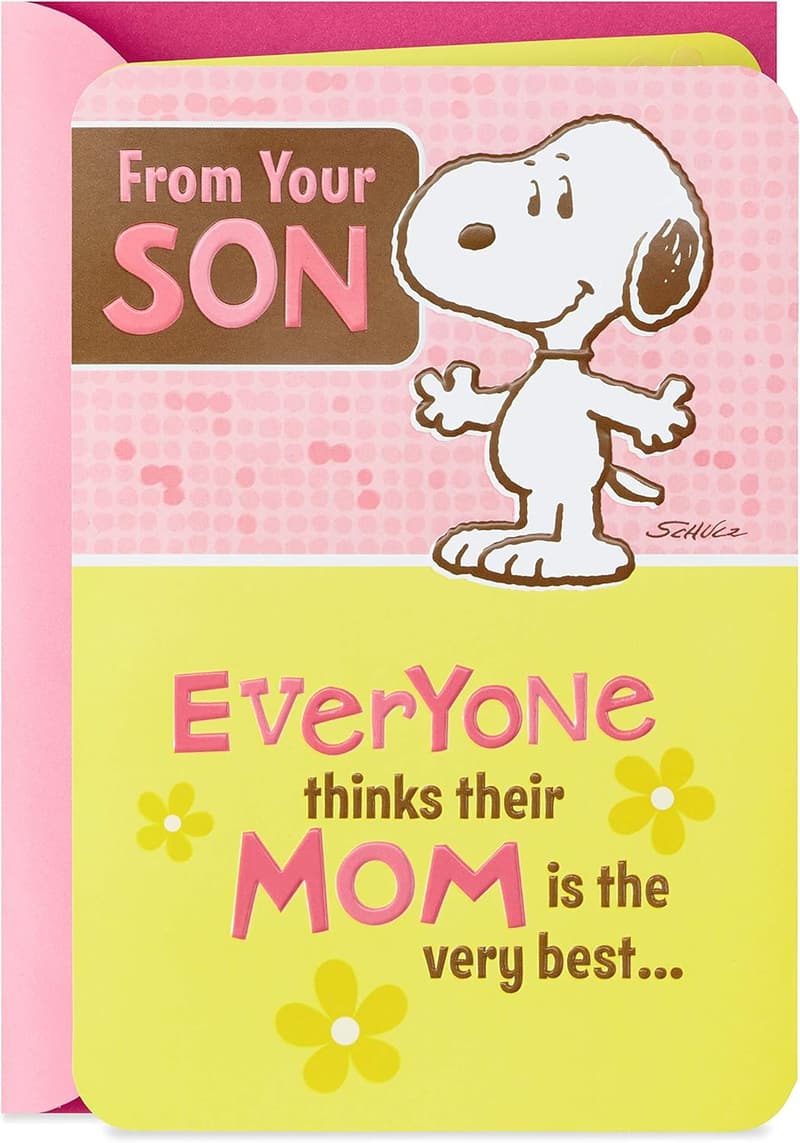 Funny Mother's Day Card Featuring Snoopy for Mom