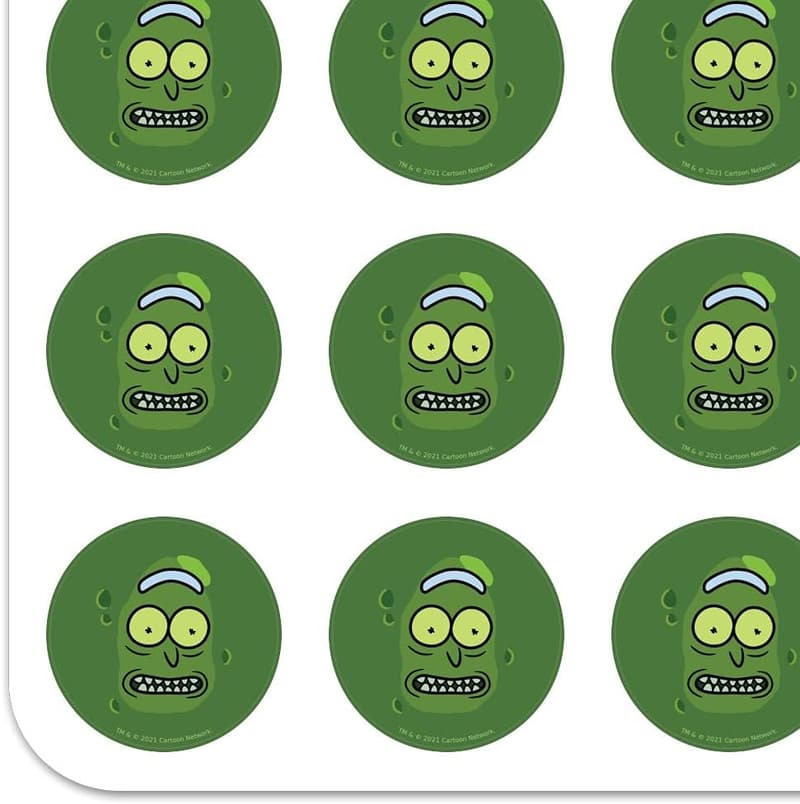 Pickle Rick Craft Stickers for Scrapbooking and Planning