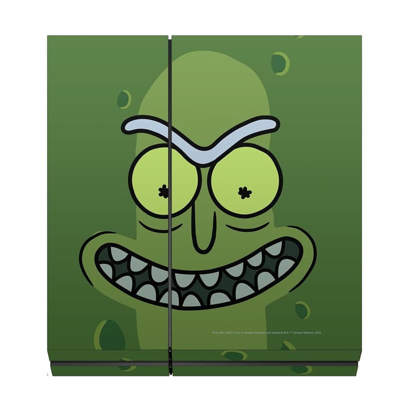 Rick and Morty Pickle Rick Vinyl Skin Decal for PS4 Bundle