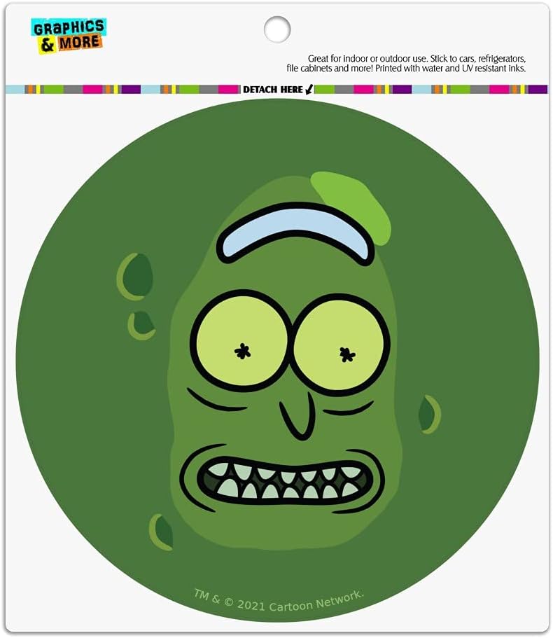 Rick and Morty Pickle Rick Vinyl Magnet for Cars and Lockers