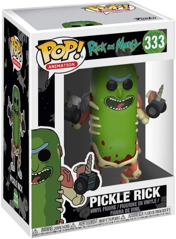 Rick & Morty Pickle Rick #333 Funko Vinyl Figure with Protector