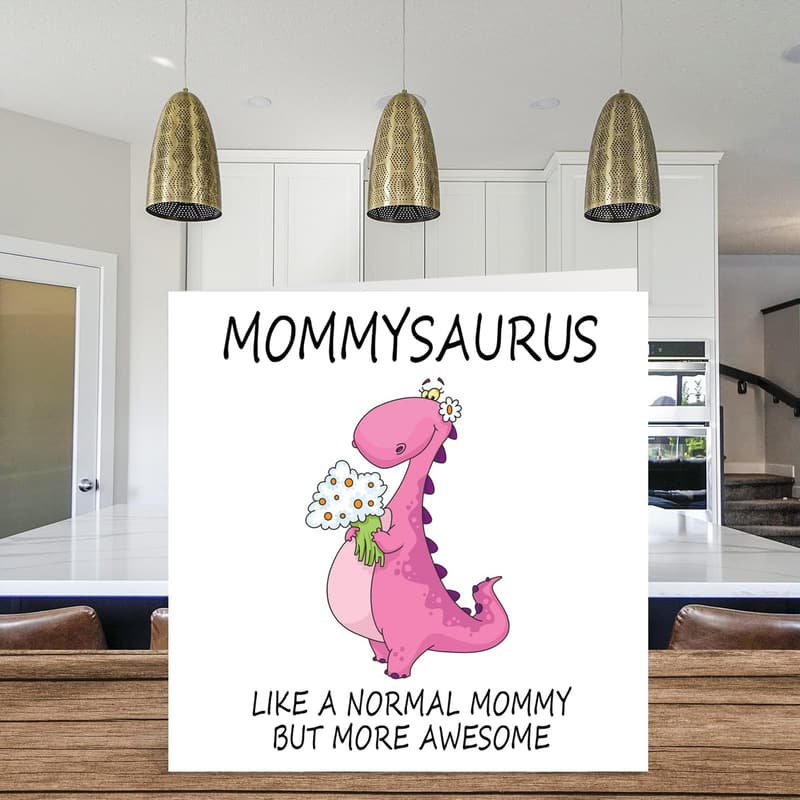Happy Birthday Mommy - Mommysaurus Funny Greeting Card