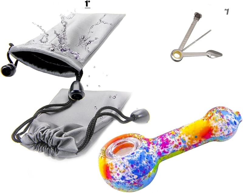 Compact Colorful Smoking Pipe with Sealing Cap - Easy Clean