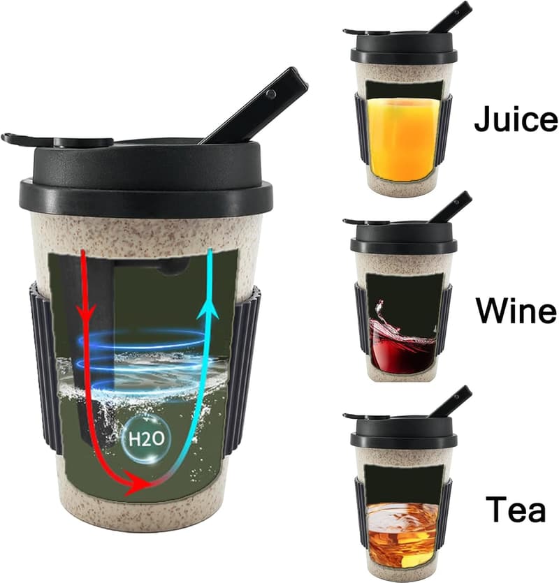 Portable Travel Hookah Set with Silicone Lid (Black)