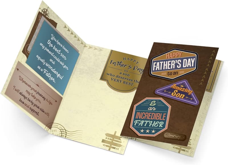 Father's Day Eco-Friendly Card with Premium Envelope, 5x7.75 in.