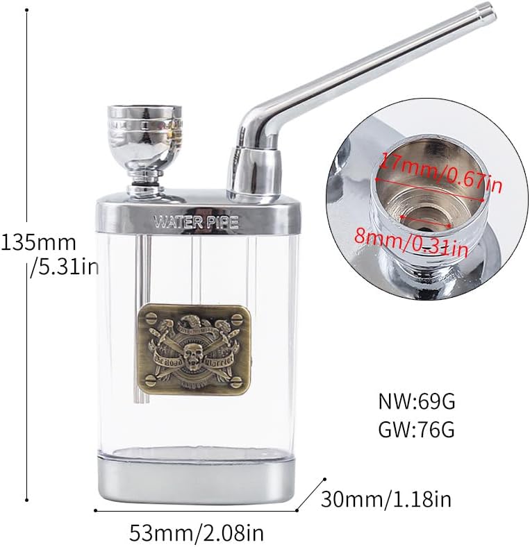 Compact Portable Hookah Set with Mini Bong – Ideal Gift for Him