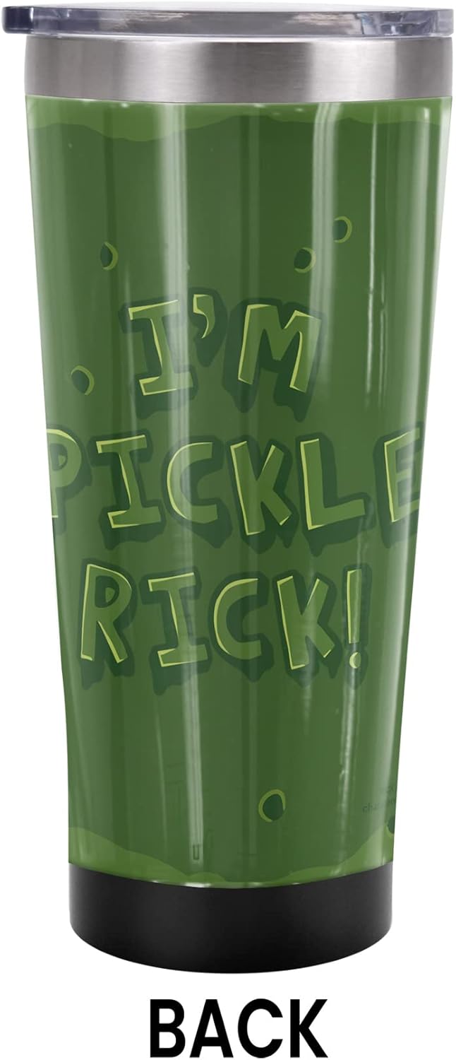 Pickle Rick 20 oz Travel Tumbler - Stainless Steel Insulated